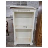 White Bookshelf - Adjustable Shelves