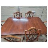 Duncan Phyfe Table and 6 Chairs