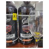 Lot of Mixers and Wine Glasses - 5 Glasses / 4 Bottles of Mixers