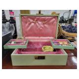 Lot of Costume Jewelry and Vintage Box