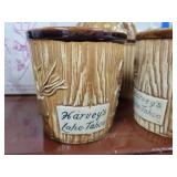 4 Tiki Theme Mugs and Decanter