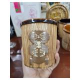 4 Tiki Theme Mugs and Decanter