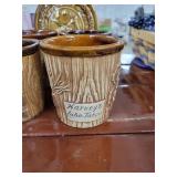 4 Tiki Theme Mugs and Decanter