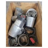 Palette of Galvanized Tubs and Hoist