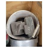 Palette of Galvanized Tubs and Hoist