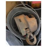 Palette of Galvanized Tubs and Hoist