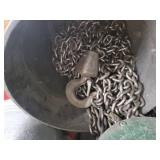 Palette of Galvanized Tubs and Hoist