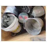 Palette of Galvanized Tubs and Hoist