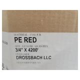 Partial Box of 3/4" PE Red Tubing