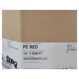Partial Box of 1/2" PE Red Tubing
