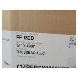 Partial Box of 3/4" PE Red Tubing