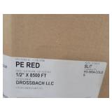 Partial Box of 1/2" PE Red Tubing