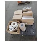Lot of Labels , Cardstock Envelopes and 12" Rolls of Brown Paper