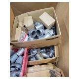 Lot of Metal Pipe-fitting Components