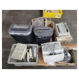 Lot of Office Equipment - Shredders, Fax Machine, Extensions