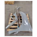 NEW car header and napa exhaust pipe with car fender  Fender