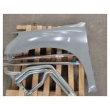 NEW car header and napa exhaust pipe with car fender  Fender