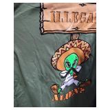 Rack of T-Shirts - Collection of Tourist Spots and Blanks - all Brand New