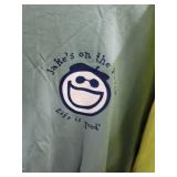 Rack of T-Shirts - Collection of Tourist Spots and Blanks - all Brand New