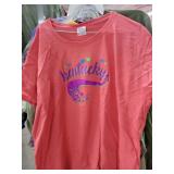 Rack of T-Shirts - Collection of Tourist Spots and Blanks - all Brand New