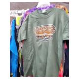 Rack of T-Shirts - Collection of Tourist Spots and Blanks - all Brand New