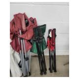 Lot of 6 Lawn Chairs - Variety of Colors