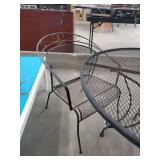 Metal Patio Table with 2 Chairs