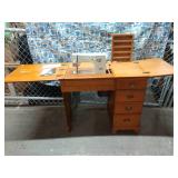1976 Sewing Machine with Cabinet