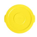 6 - Lavex Janitorial 10 Gallon Yellow Round Commercial Trash Can Lids