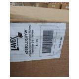 6 - Lavex Janitorial 10 Gallon Yellow Round Commercial Trash Can Lids