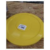 6 - Lavex Janitorial 10 Gallon Yellow Round Commercial Trash Can Lids