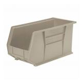 4 Hang and Stack Bin, Stone, 18 in Outside Length, 8 1/4 in Outside Width, 9 in Outside Height 1UGP1