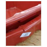 Stack and Nest Container, Red, 6 inH x 19 3/4 inL x 12 1/2 inW, 1EA 2TU13 DAMAGED