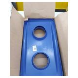 Set of 3 Rubbermaid Lid For Slim Jim Bottle Recycling Container, 20.38w X 11.38d X 2.75h, Blue, MODEL: 2692-88