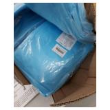 Box Of Disposable Barrier Gowns, 140cm x 120cm., Blue