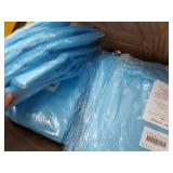 Box Of Disposable Barrier Gowns, 140cm x 120cm., Blue