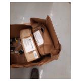 Box With 3 Hubbell HCT16434K Cable Tracks And 4 Hubbell 240V Cord Ends