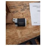 Box With 3 Hubbell HCT16434K Cable Tracks And 4 Hubbell 240V Cord Ends