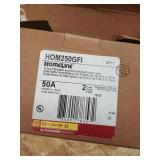Square D HOM250GFI MINIATURE CIRCUIT HOM250GFI 2P 50A GFI BREAKER
