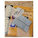 Box of Bostitch 7/32" W x 1" L 18 Ga. Narrow Crown Finish Staples 5000 pk