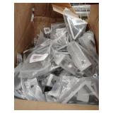 Box of Tall Gusseted Inside-Corner Bracket, 3 in x 1 5/16 in x 3 in, 15 Series. 5JRV7