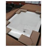 MUSTEE 11 17 in W x 20 in L x 9 1/2 in H, Counter Top, Fiberglass, Utility Sink