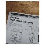 Dayton 3C725E Mtrzd Damper,For Fan Dia. 16",100-240V