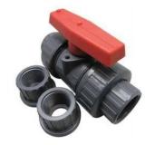 Industrial Grade 4PGC3 Ball Valve, 4 In, Socket/Threaded, PVC