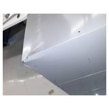 Wall Mount Box Locker: 36 in x 18 in x 12 in, 1 Tiers, 3 Units Wide, Louvered, Padlock Hasp, Gray