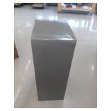 Wall Mount Box Locker: 36 in x 18 in x 12 in, 1 Tiers, 3 Units Wide, Louvered, Padlock Hasp, Gray