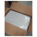 Rubbermaid Cleverstore 95 Quart Clear Plastic Storage Container & Lid, (4 Pack) DAMAGED lids are cracked and broken