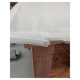 Rubbermaid Cleverstore 95 Quart Clear Plastic Storage Container & Lid, (4 Pack) DAMAGED lids are cracked and broken