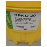SPILLTECH SPKO-20 Spill Kit,Drum,Oil-Based Liquids,19" H