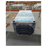 Plano 36"W x 18"D x 74"H 5 Shelf Heavy Duty Plastic Garage Shelving Unit, Dark Grey, 750 lb Capacity